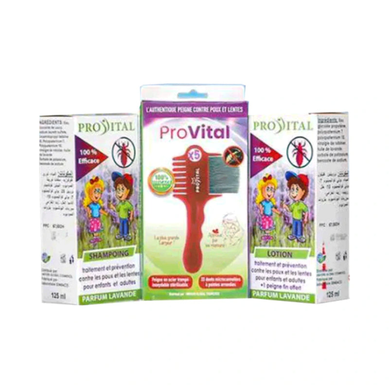 Pro-Vital Pack Anti-Poux Shampoing + Lotion + Peigne