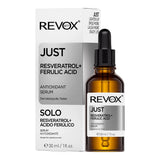 Revox B77 Just Resvératrol + Acide Férulique 30 ml, flacon et boîte