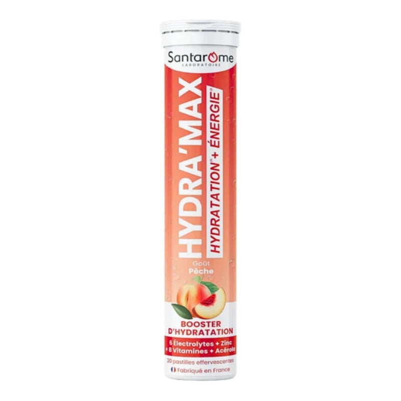 Santarome Hydramax بنكهة الخوخ 20 قرصًا فوّارًا