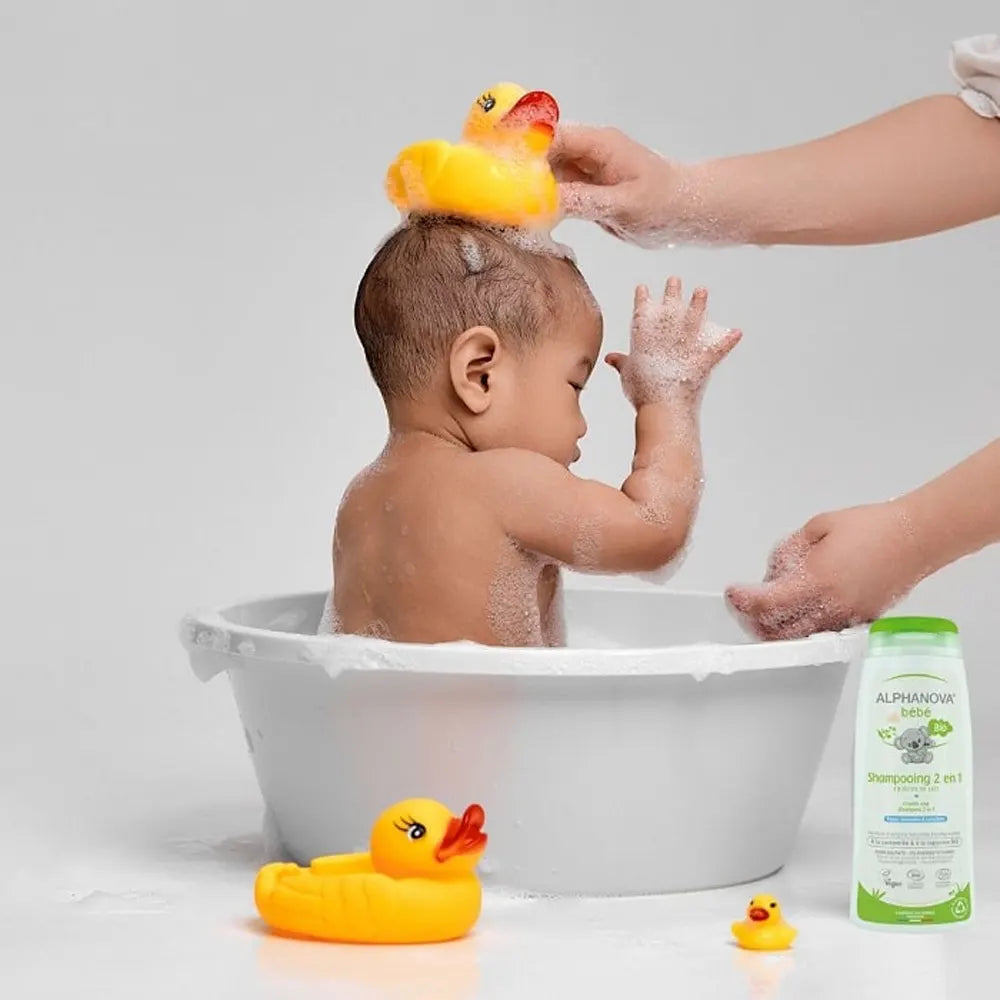 Champú orgánico 2 en 1 Alphanova Baby - 200 ml