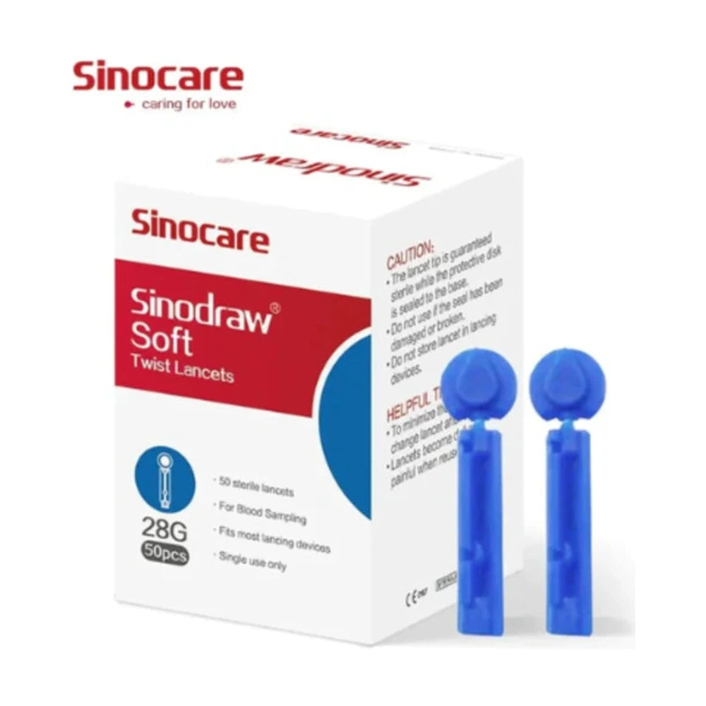 Sinocare Lancettes Stériles – boîte de 50