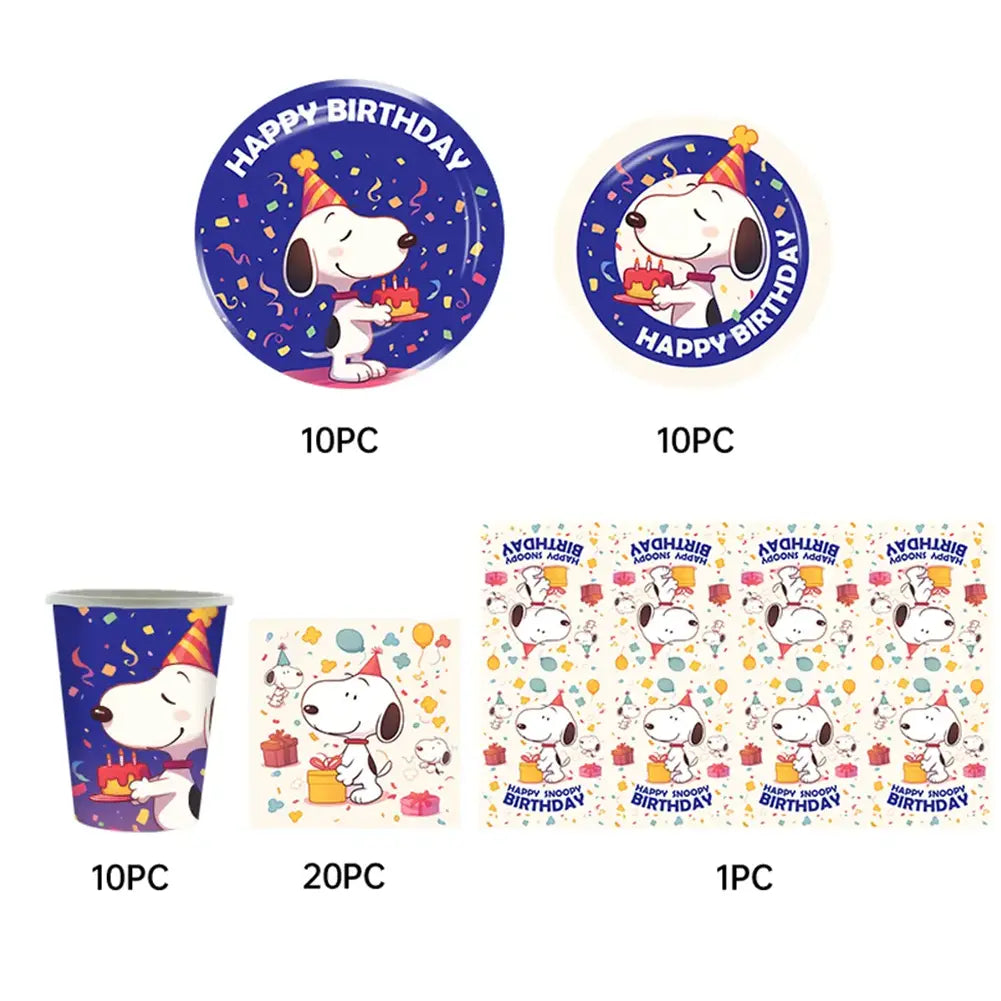 Pack de Cumpleaños 51 Piezas – Snoopy