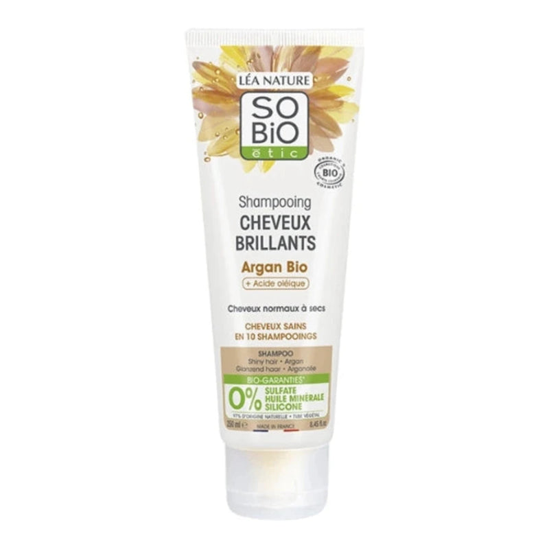 SO BIO CHAMPÚ CABELLO BRILLANTE CON ARGÁN 250ML