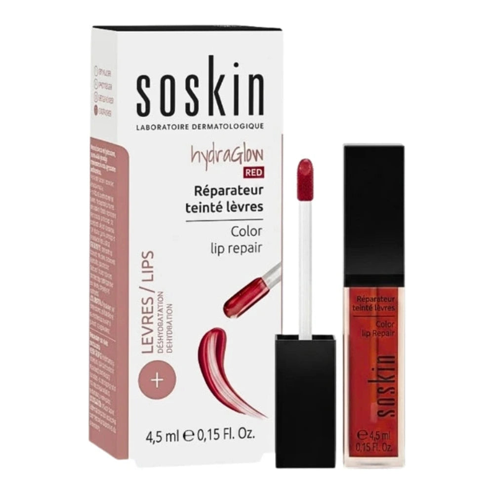 Soskin Hydraglow Red soin lèvres réparateur teinté 4,5 ml