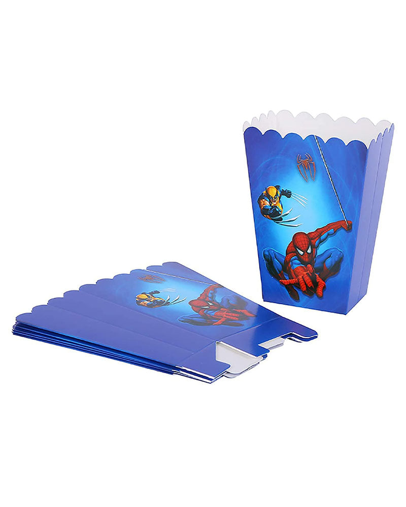 Paper Popcorn Boxes - Spiderman