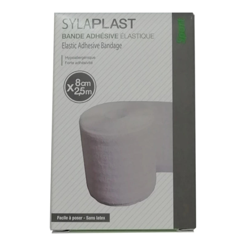 Sylaplast Bande Adhésive Élastique – 8 cm x 2,5 m