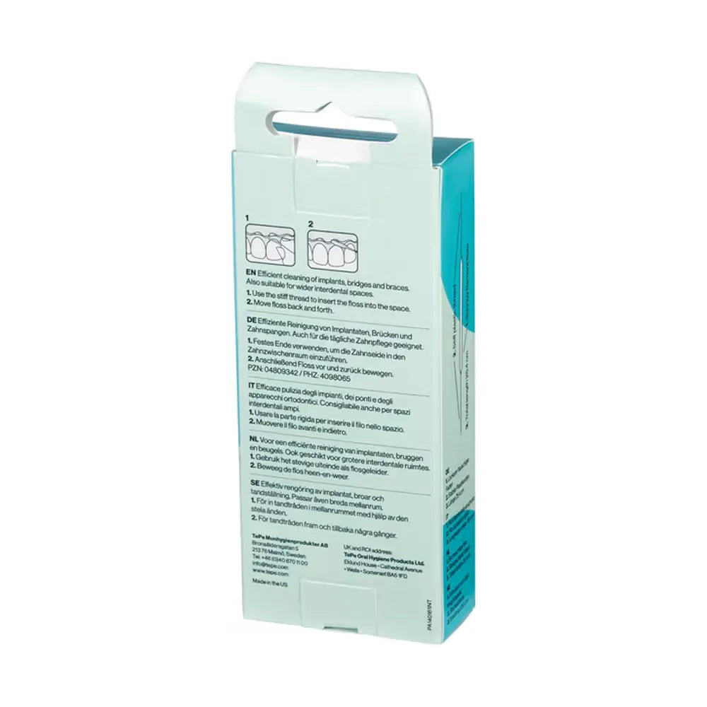 TePe Fil dentaire Bridge & Implant 30 Pièces
