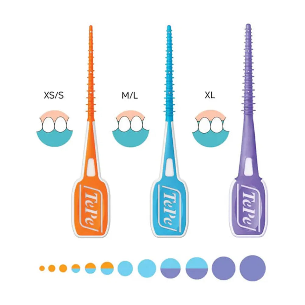 TePe EasyPick 36 Pièces Taille XS/S - Orange
