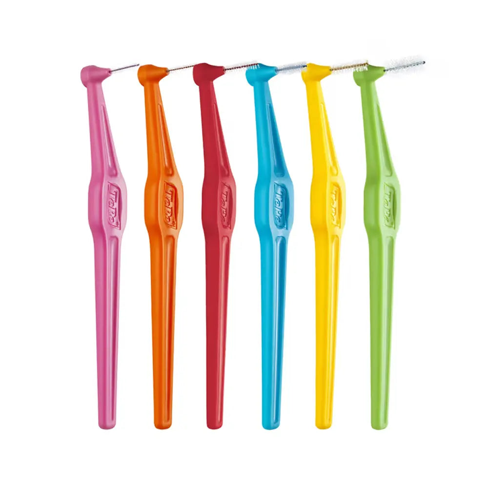 TePe Lot de 6 Brosses Angle Interdentaires 0.5mm Taille 2 - Rouge