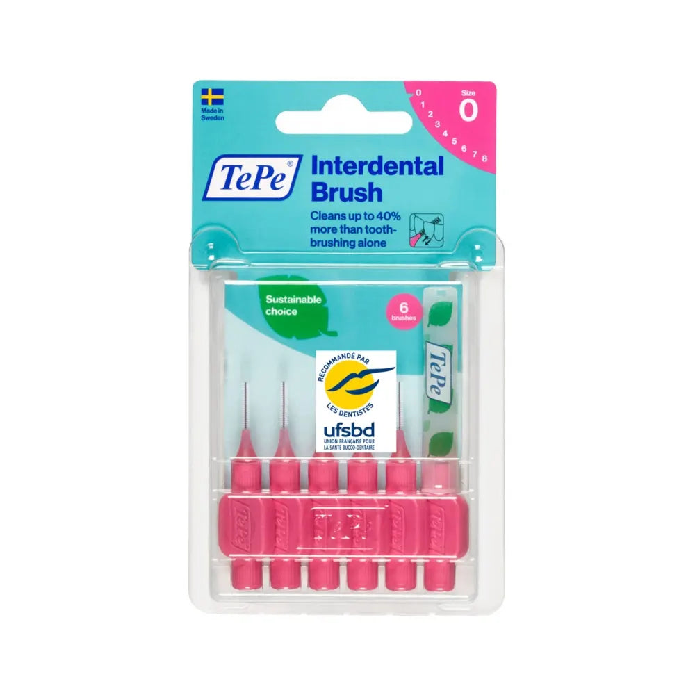 TePe 6 Brosses interdentaires Taille 0  - Rose