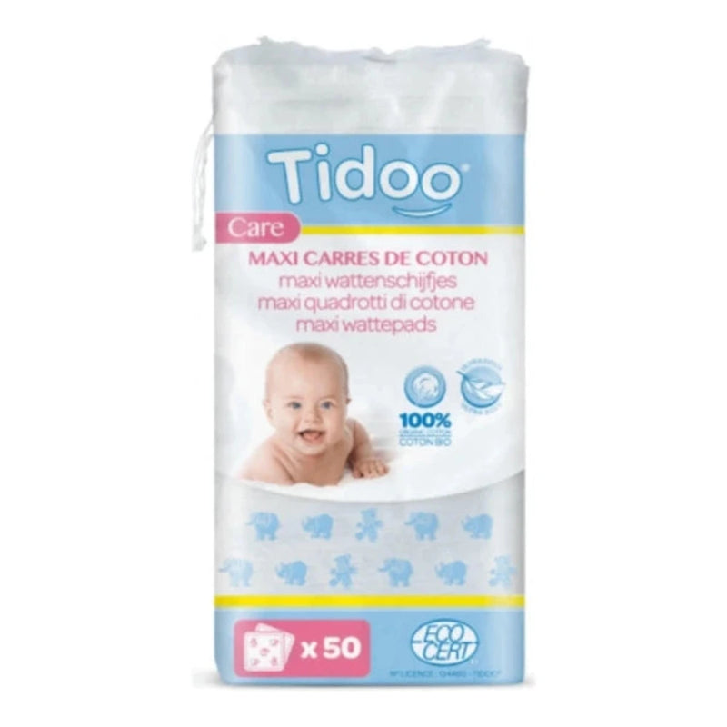 Tidoo Maxi Baby Cotton Squares 50 Units