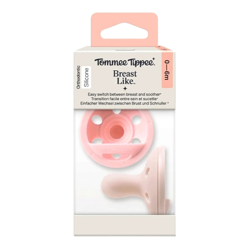 Tommee Tippee Lot de 2 Sucettes Type Sein 0-6 mois – Fille