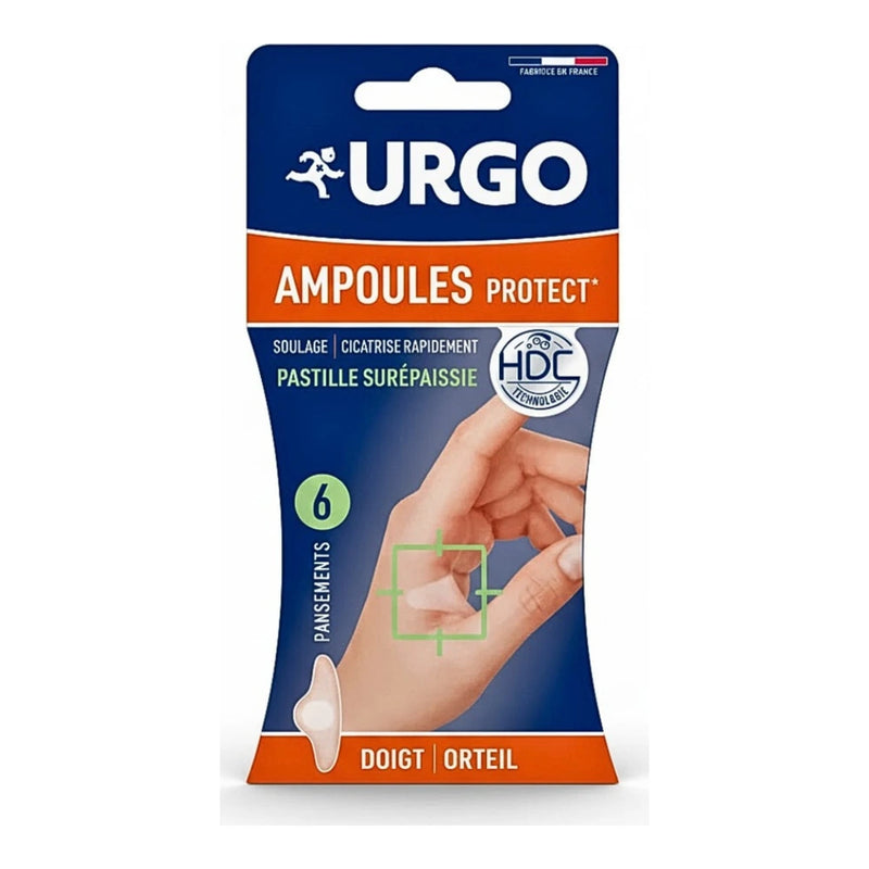 Urgo لصقات الفقاعات للأصابع وأصابع القدم حجم صغير x6