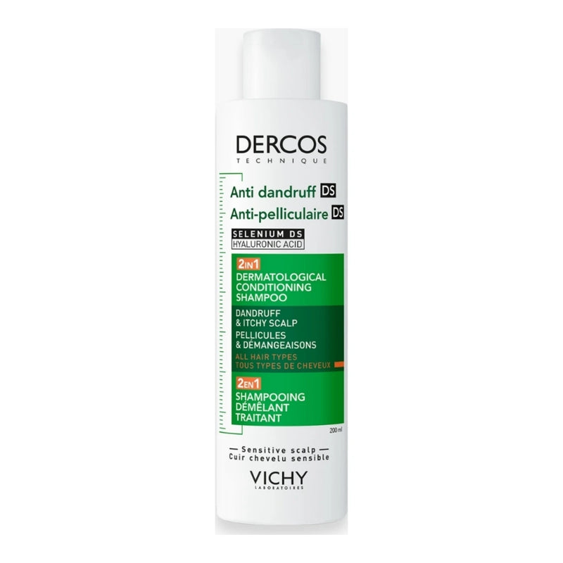 VICHY DERCOS SHAMPOOING 2EN1 ANTI-PELLICULAIRE DS ET DÉMÊLANT