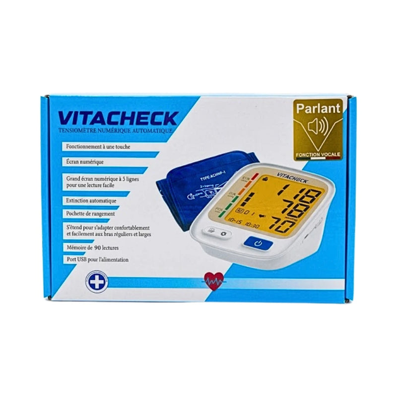 Vitacheck Tensiometre Numerique Auto Parlant