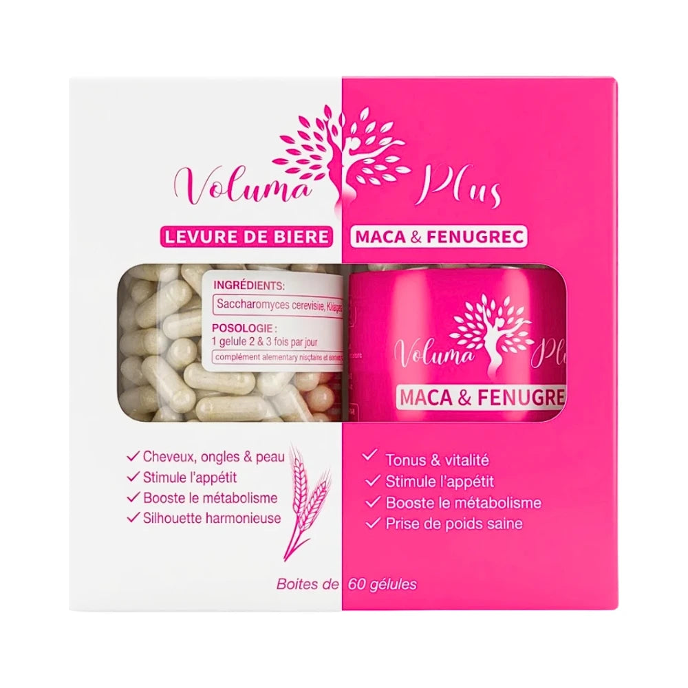 Voluma Plus pack Levure de Bière et Maca & Fenugrec