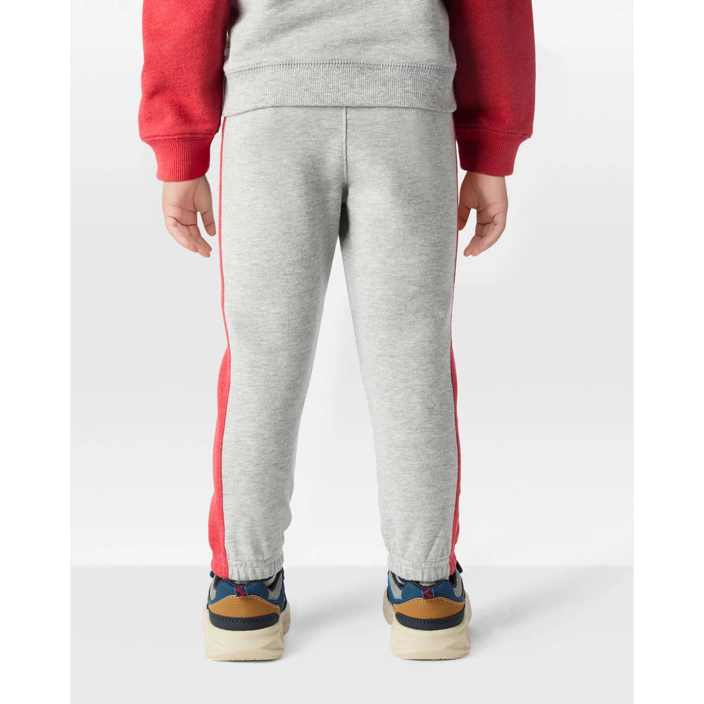 Pantalon de Jogging à Bandes Latérales Garçon Carter's - Gris & Rouge