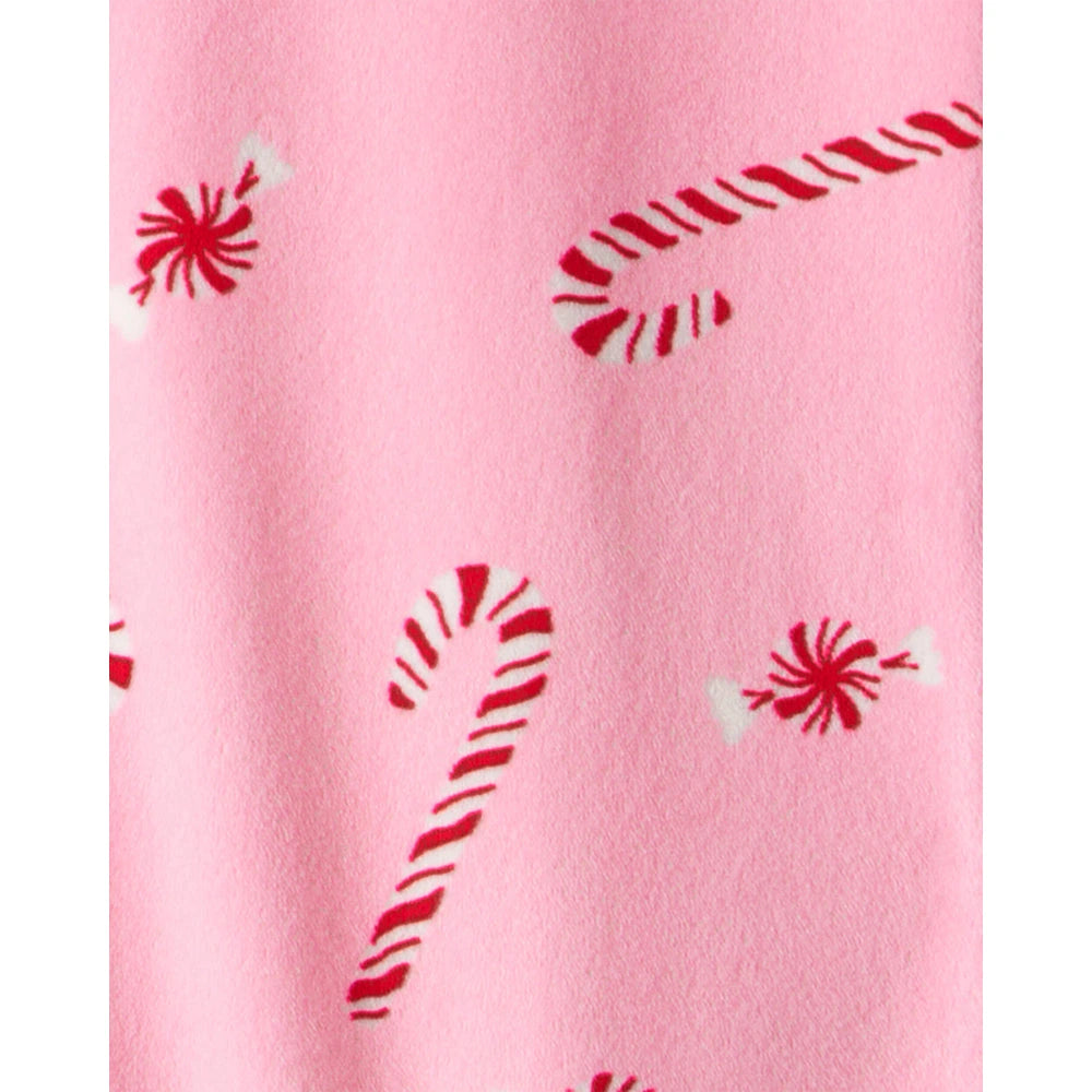 Grenouillère DreamPlush Sucres d'Orge Bébé Fille Carter's - Rose