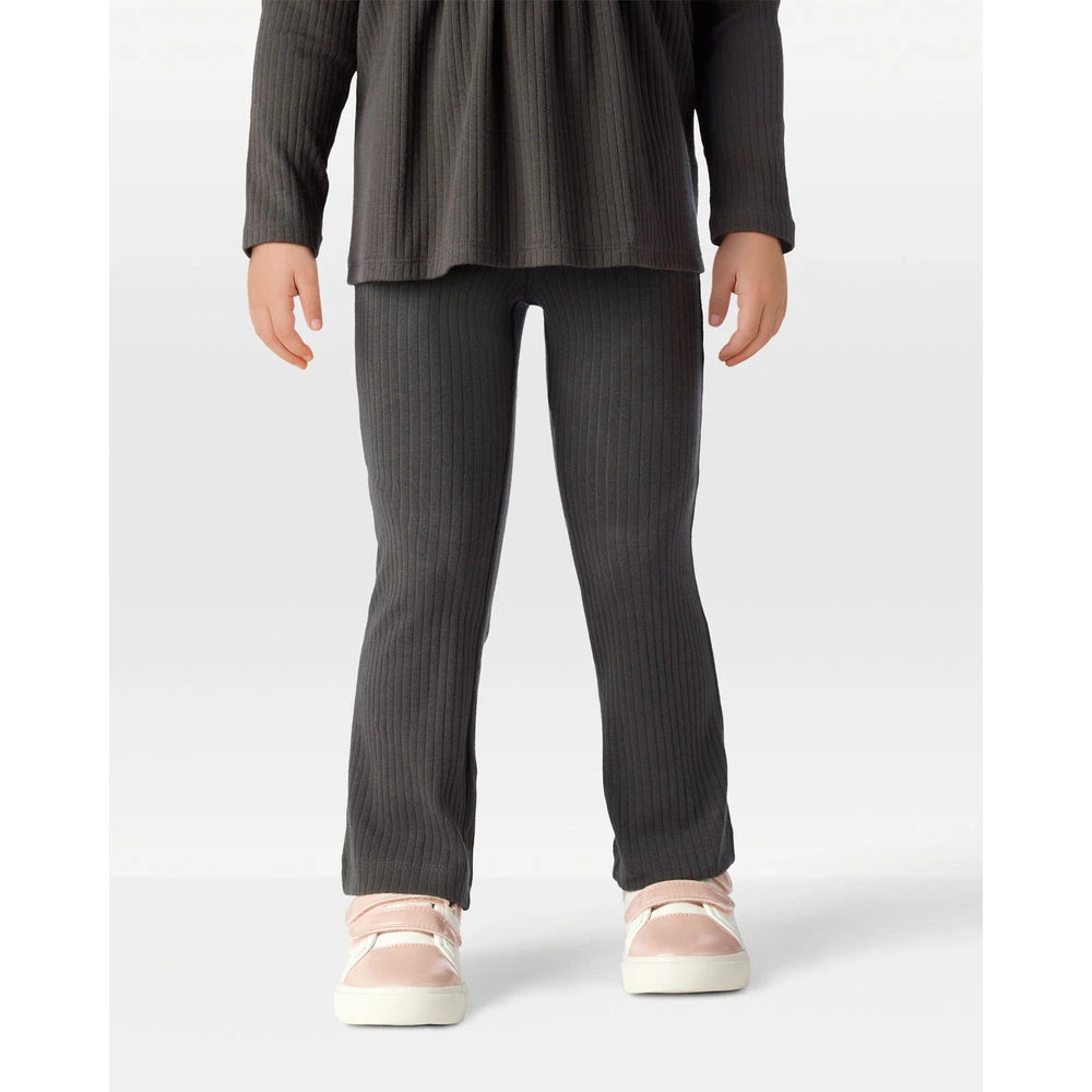 Pantalon Évasé Côtelé en Coton Fille Carter's - Noir