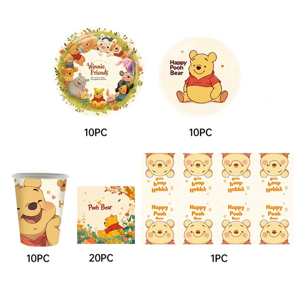 51 Piece Birthday Pack - Winnie the Pooh