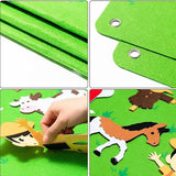 Tapiz Mural Educativo de Fieltro - Tema Zoo