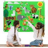 Tapiz Mural Educativo de Fieltro - Tema Zoo