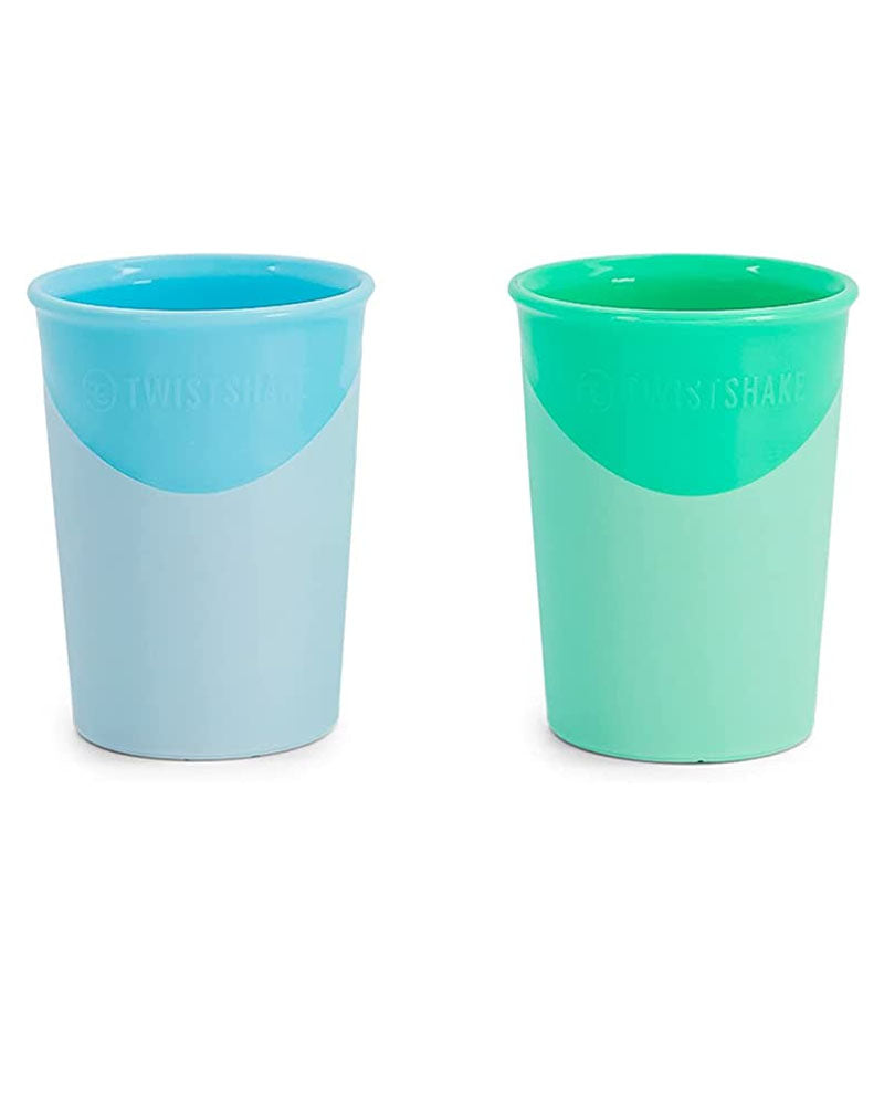 Twistshake Lot de 2 Tasses 170ml 6M+ - Bleu & Vert