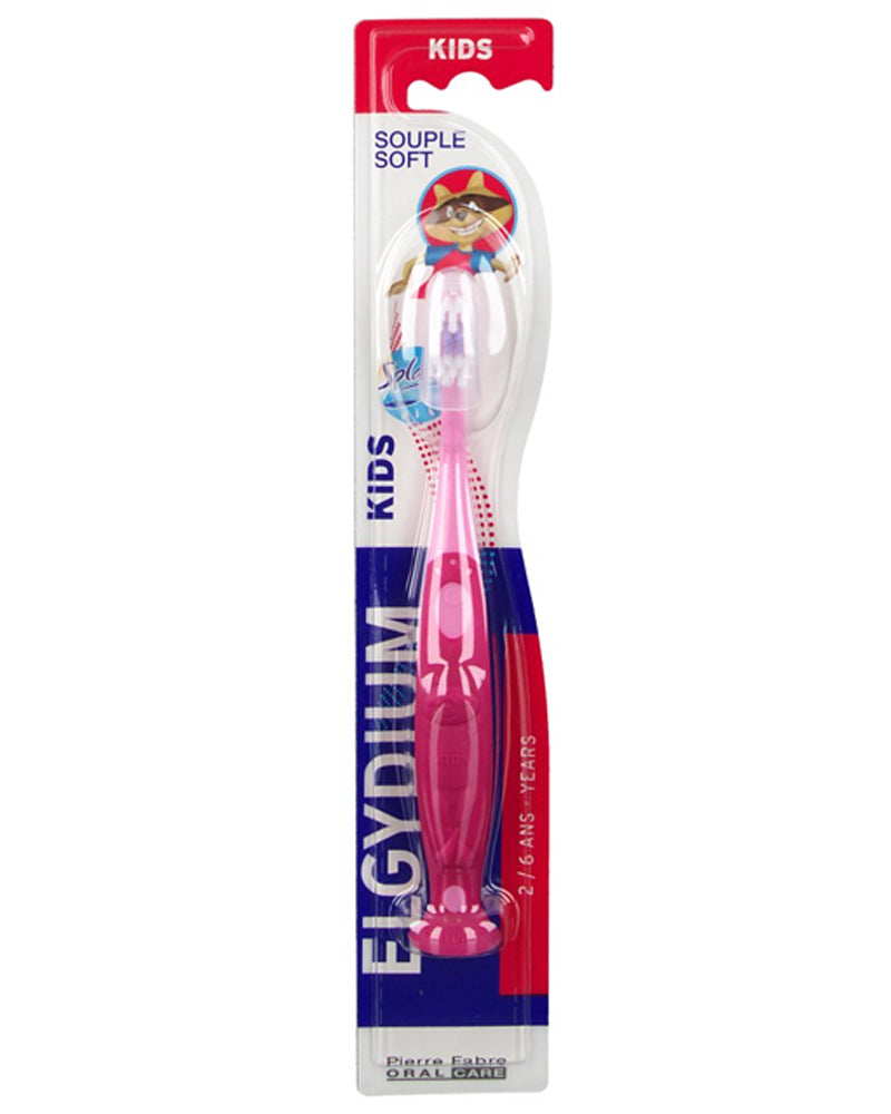 Elgydium Cepillo de dientes para niños 2-6 años - Rosa