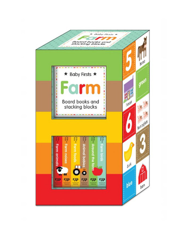 Set de Caja de Aprendizaje Temprano - Primeras Palabras de la Granja del Bebé (Libro en Inglés)