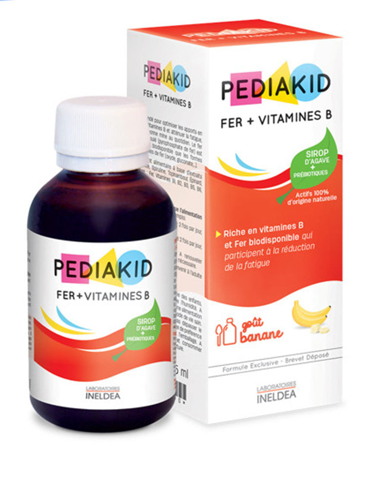 PEDIAKID Hierro + Vitaminas B sabor plátano 125ml