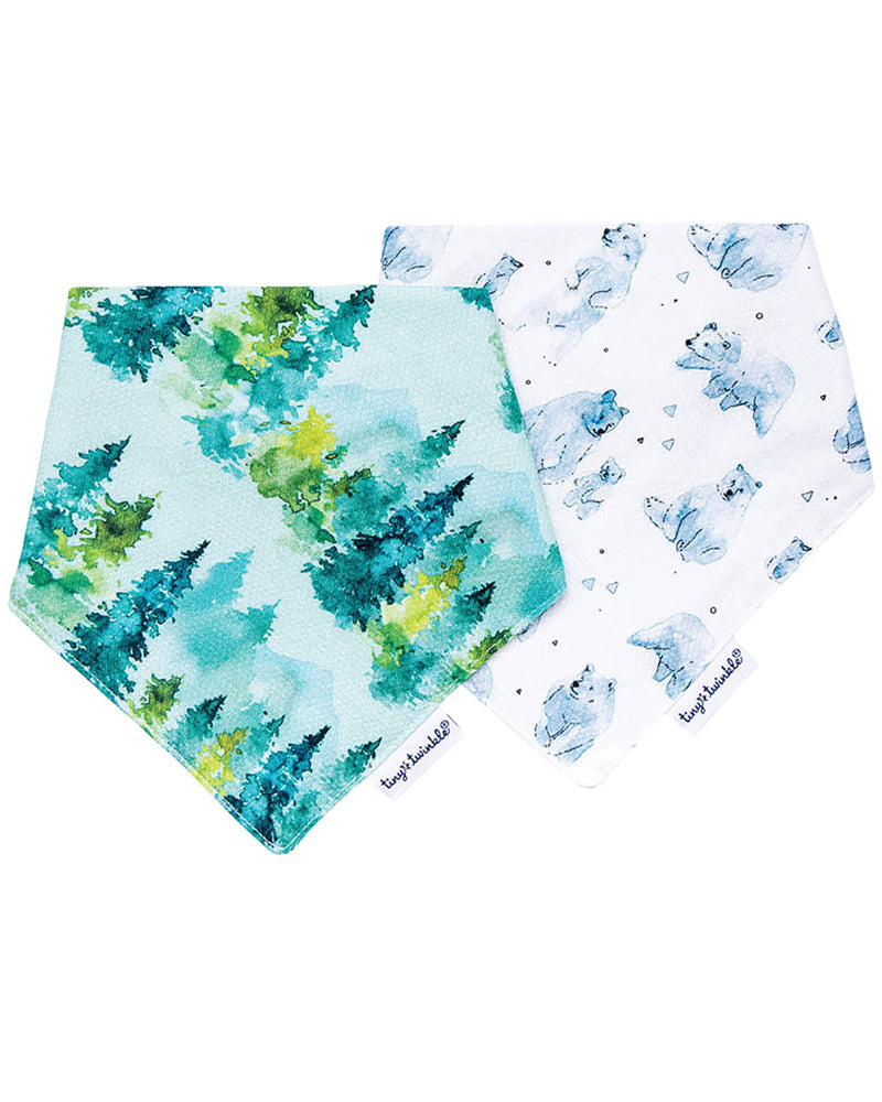 Pack de 2 baberos tipo bandana de Tiny Twinkle - Bosque